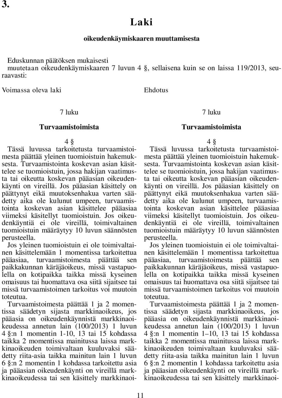 Turvaamistointa koskevan asian käsittelee se tuomioistuin, jossa hakijan vaatimusta tai oikeutta koskevan pääasian oikeudenkäynti on vireillä.