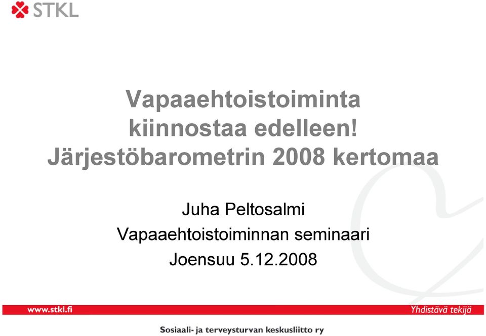 Järjestöbarometrin 2008 kertomaa