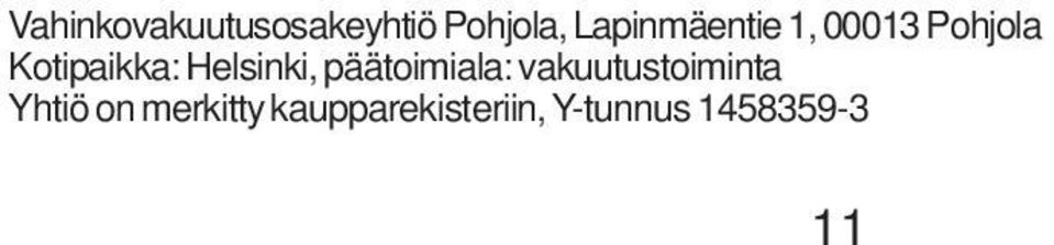 Helsinki, päätoimiala: vakuutustoiminta