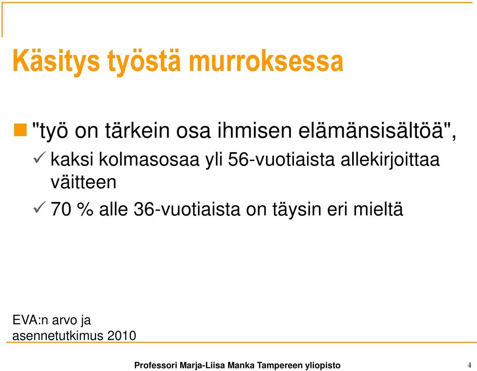 allekirjoittaa väitteen 70 % alle 36-vuotiaista on täysin eri