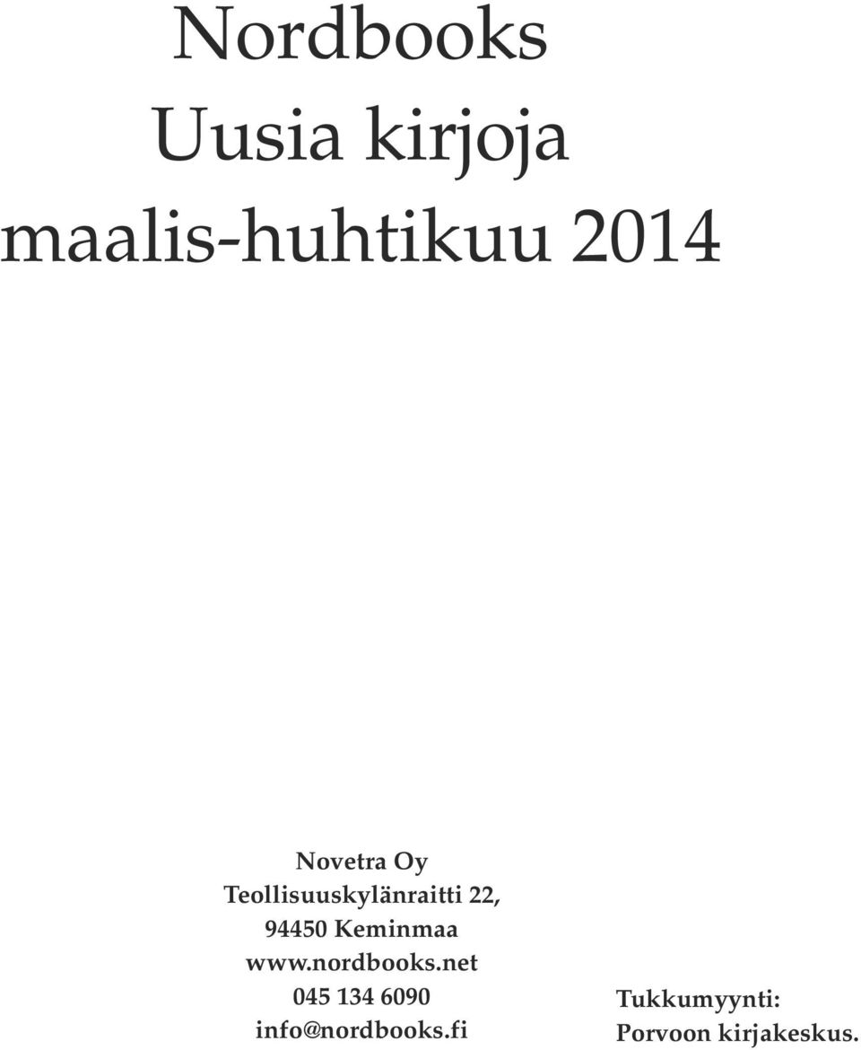 Keminmaa www.nordbooks.