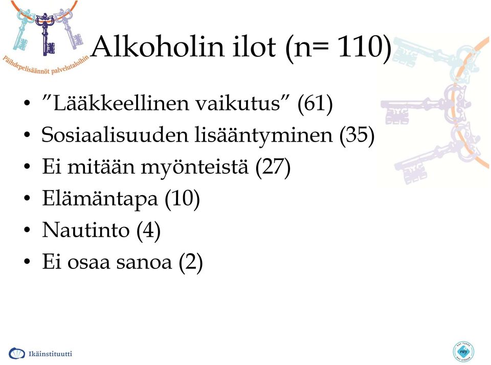 lisääntyminen (35) Ei mitään myönteistä