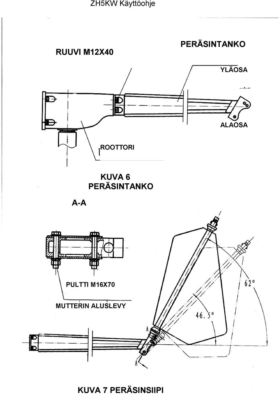 PERÄSINTANKO A-A PULTTI M16X70
