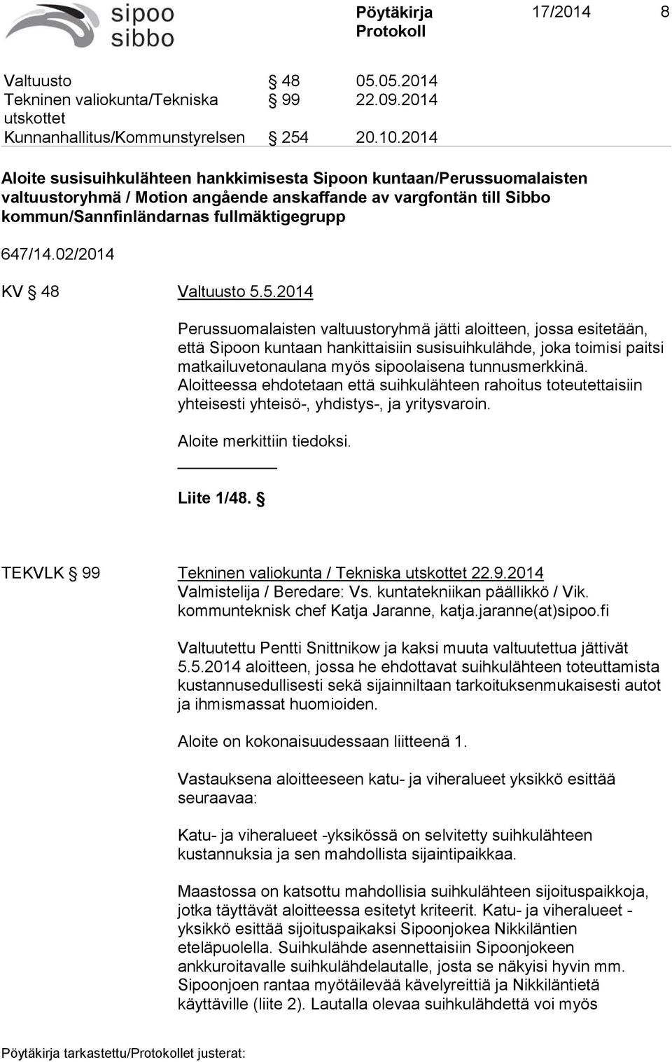 02/2014 KV 48 Valtuusto 5.
