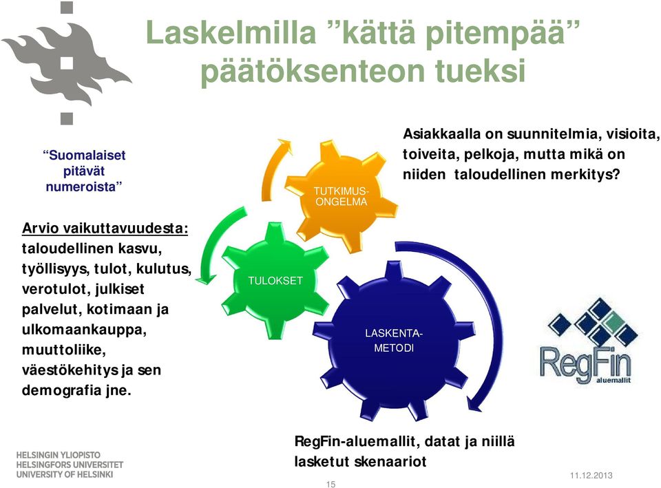 väestökehitys ja sen demografia jne.