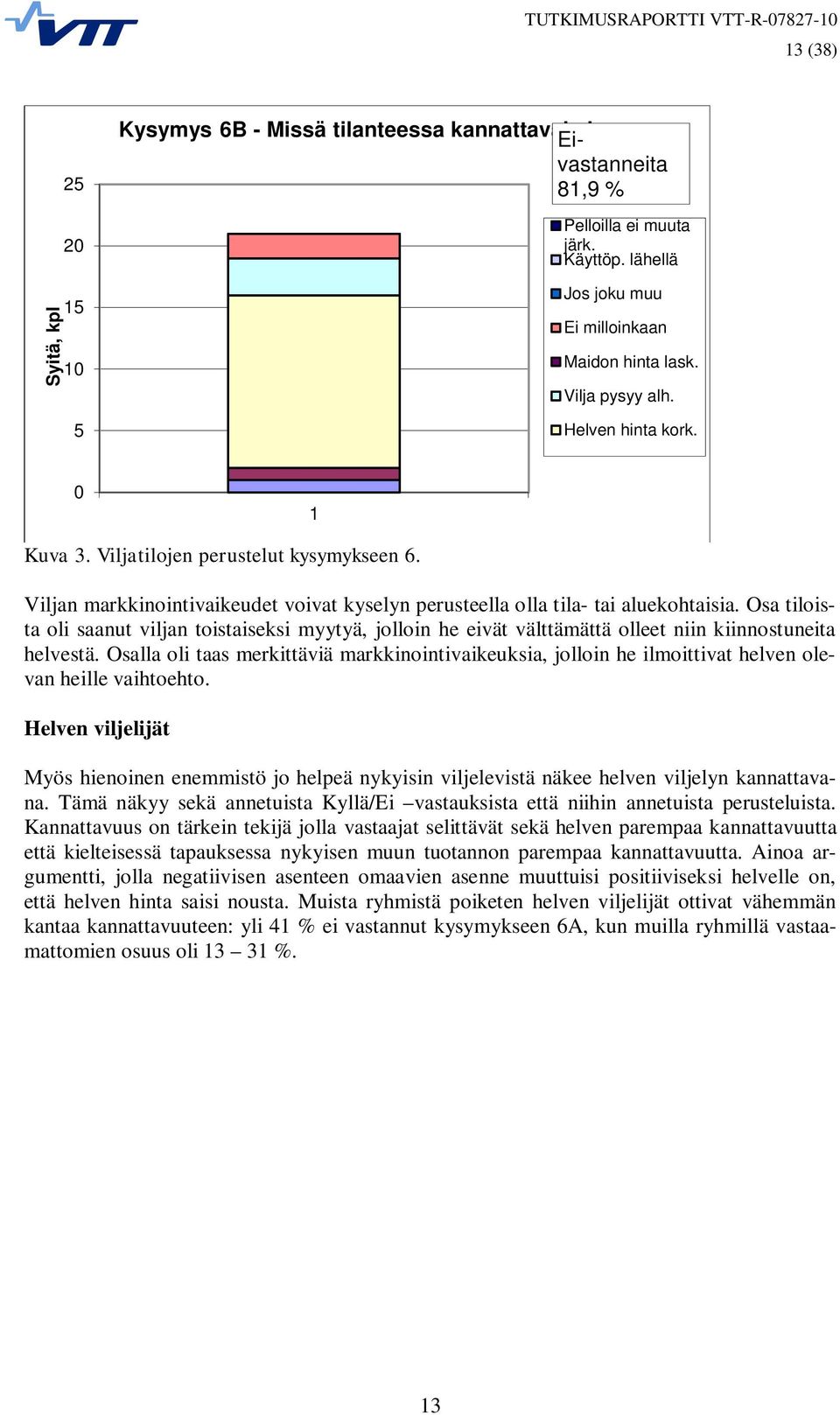 Osa tiloista oli saanut viljan toistaiseksi myytyä, jolloin he eivät välttämättä olleet niin kiinnostuneita helvestä.
