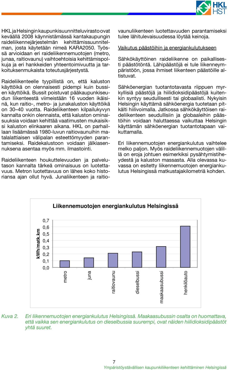 Raideliikenteelle tyypillistä on, että kaluston käyttöikä on olennaisesti pidempi kuin bussien käyttöikä.