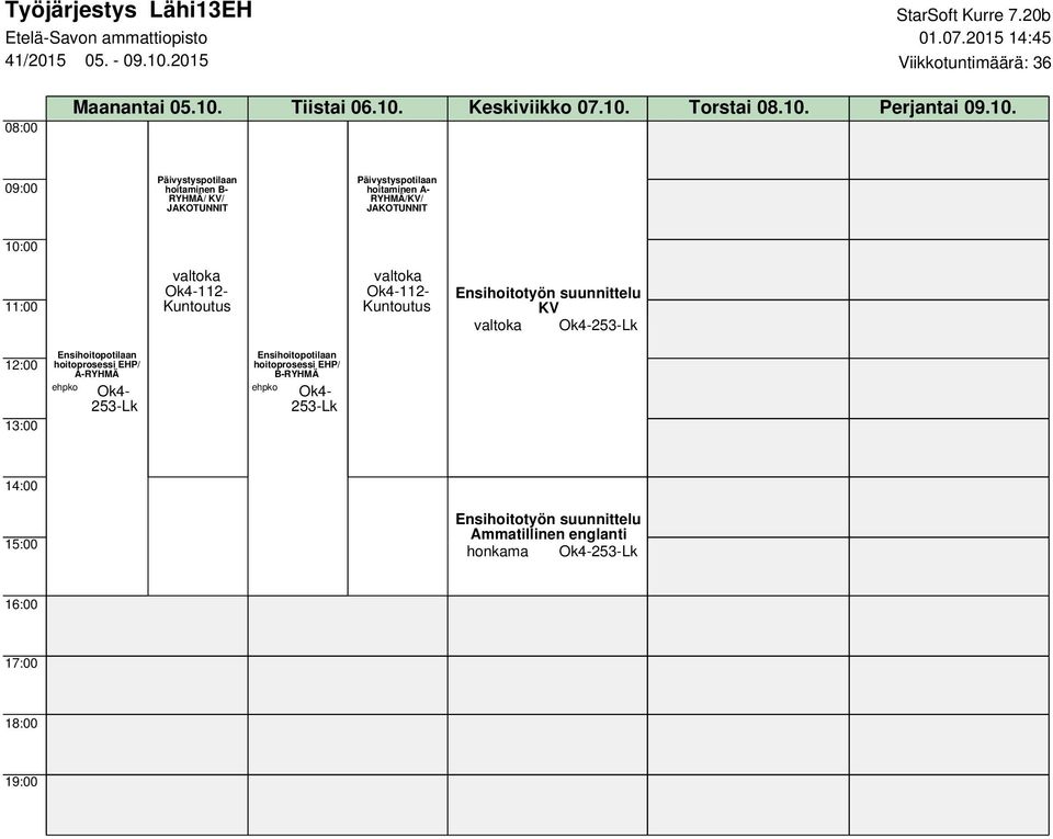 Ok4-112- Kuntoutus valtoka Ok4-112- Kuntoutus Ensihoitotyön suunnittelu KV valtoka Ok4-253-Lk Ensihoitopotilaan hoitoprosessi EHP/ A-RYHMÄ