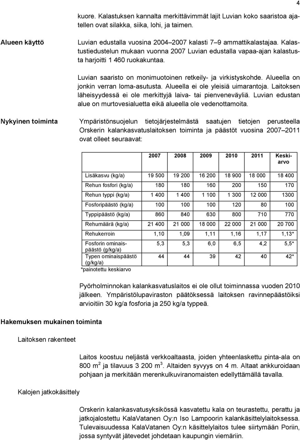 Alueella on jonkin verran loma-asutusta. Alueella ei ole yleisiä uimarantoja. Laitoksen läheisyydessä ei ole merkittyjä laiva- tai pienveneväyliä.