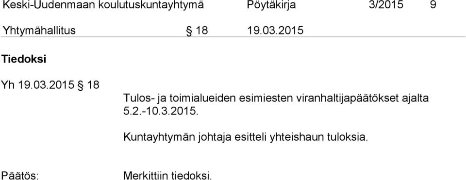 2015 Tiedoksi Yh 19.03.
