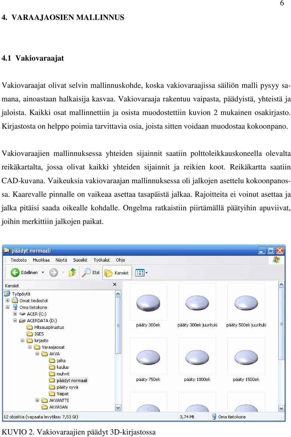 Kirjastosta on helppo poimia tarvittavia osia, joista sitten voidaan muodostaa kokoonpano.