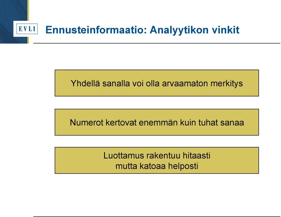 merkitys Numerot kertovat enemmän kuin