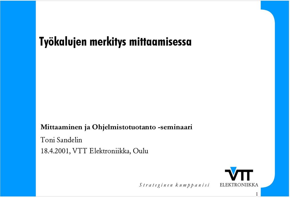 Ohjelmistotuotanto -seminaari