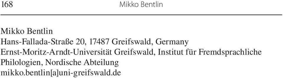 Ernst-Moritz-Arndt-Universität Greifswald, Institut für