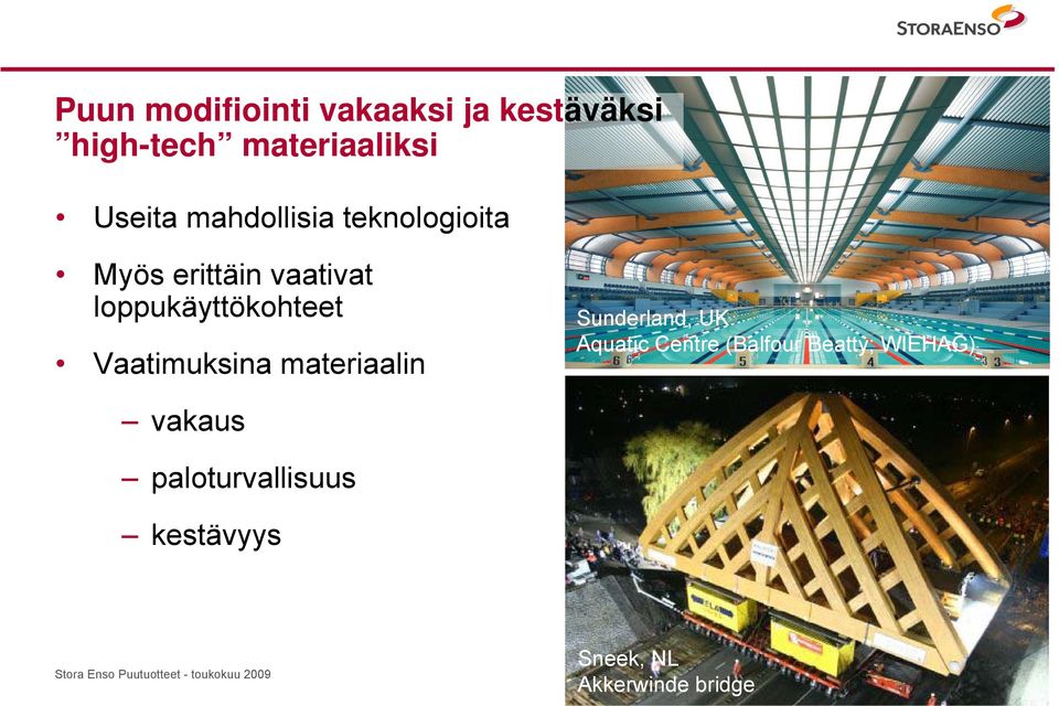 materiaalin Sunderland, UK Aquatic Centre (Balfour Beatty; WIEHAG) vakaus
