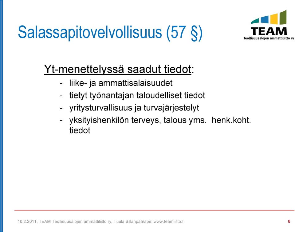 työnantajan taloudelliset tiedot - yritysturvallisuus ja