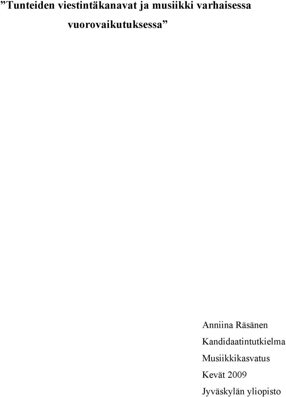 Räsänen Kandidaatintutkielma