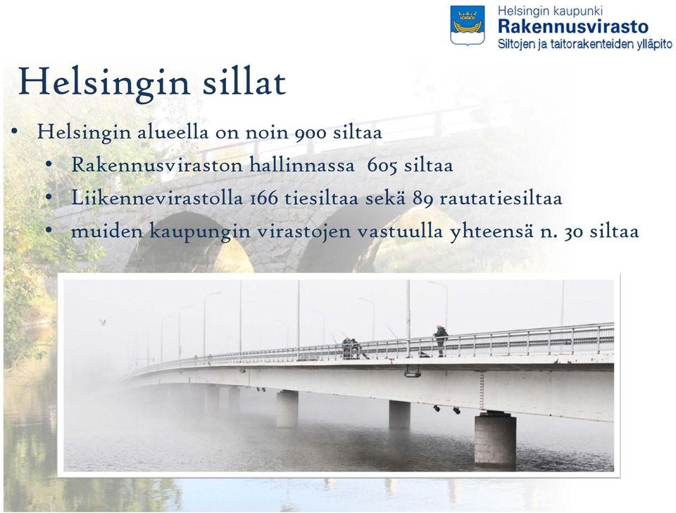 Liikennevirastolla 166 tiesiltaa sekä 89