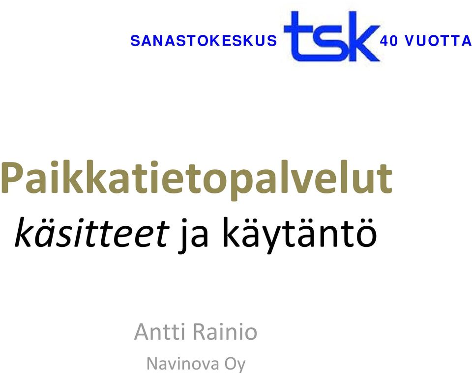 Paikkatietopalvelut