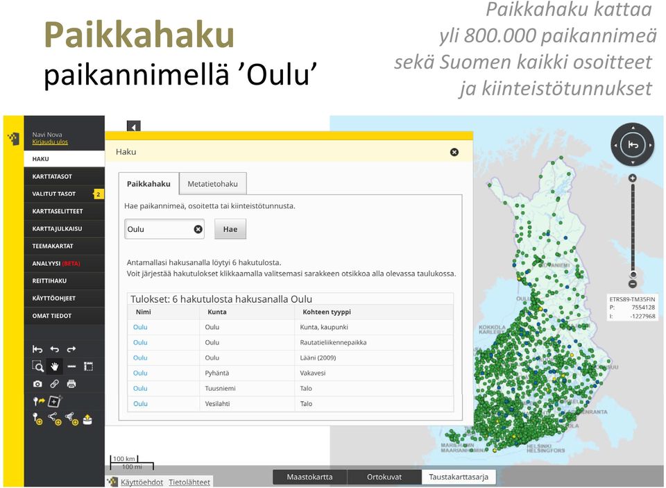 000 paikannimeä sekä Suomen