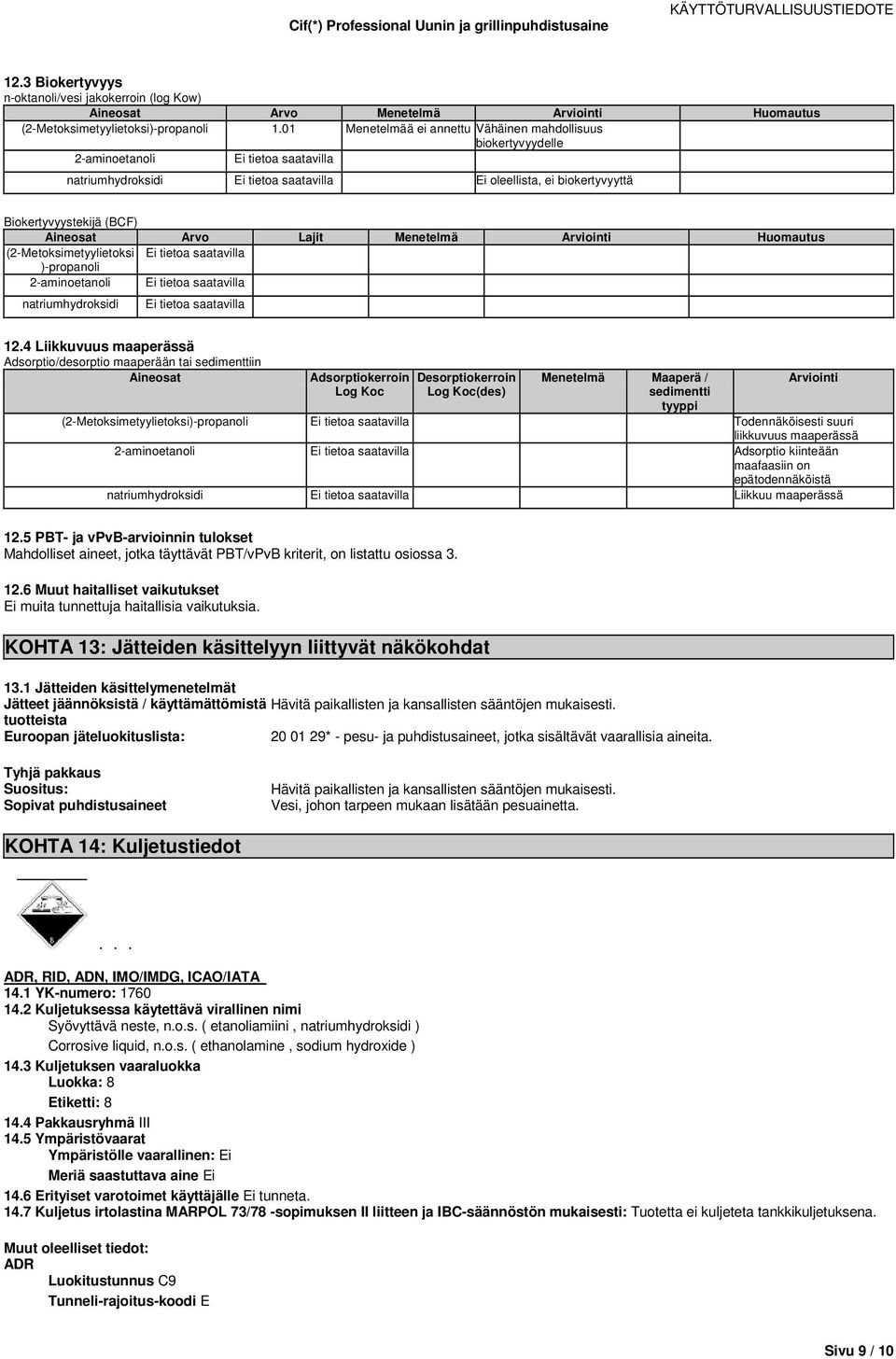 )-propanoli 12.