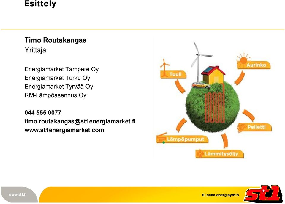 Tyrvää Oy RM Lämpöasennus Oy 044 555 0077 timo.