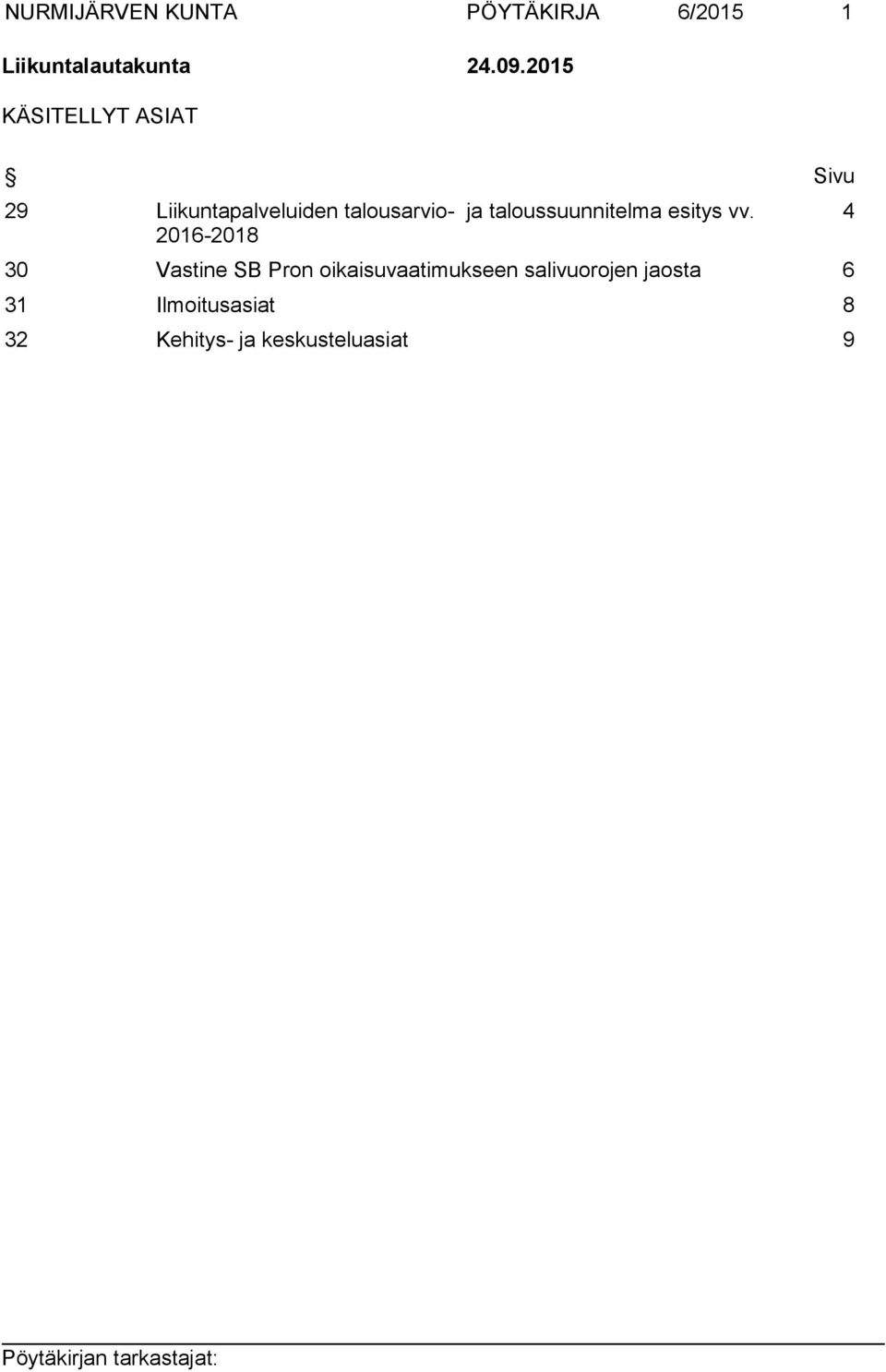 taloussuunnitelma esitys vv.