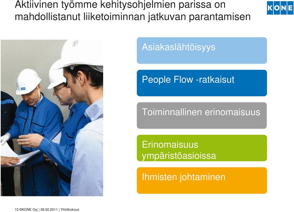 Flow -ratkaisut Toiminnallinen erinomaisuus Erinomaisuus