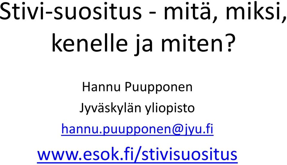 Hannu Puupponen Jyväskylän