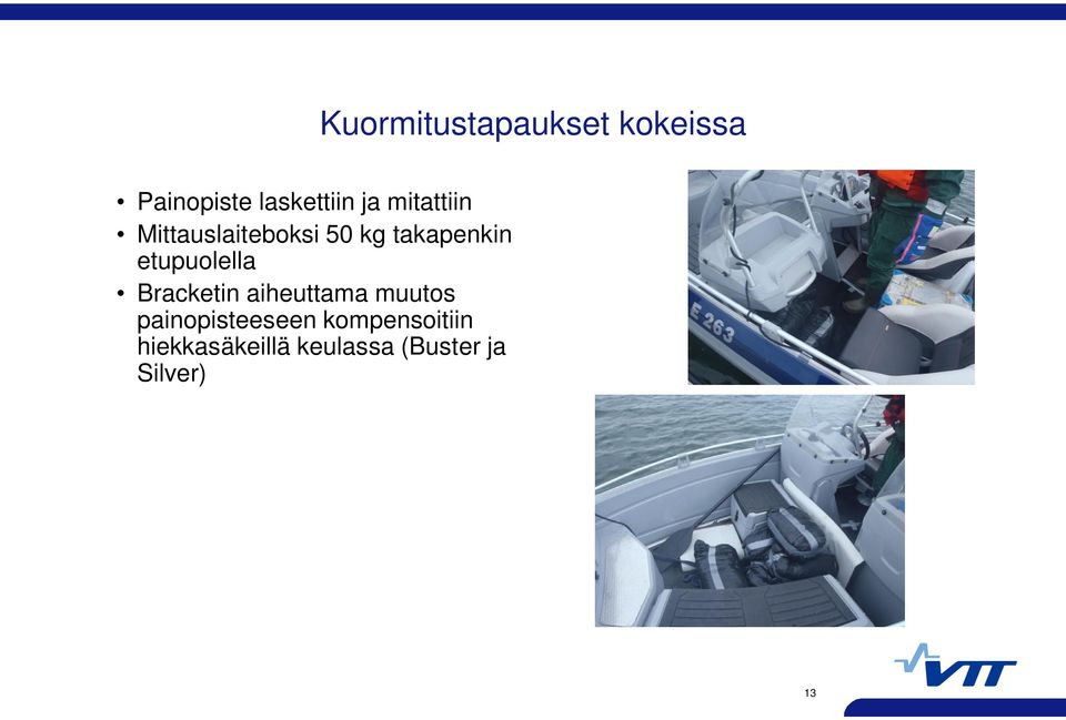etupuolella Bracketin aiheuttama muutos