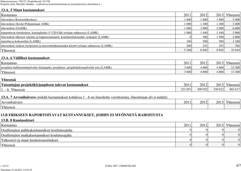 tarjoilut ja kokoustilat (LAM