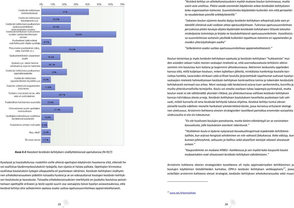 Jokaisen koulun sijainnin kautta löytyy kestävän kehityksen aihepiirejä joita vain pitämällä silmänsä auki voidaan ottaa opetusohjelmaan.