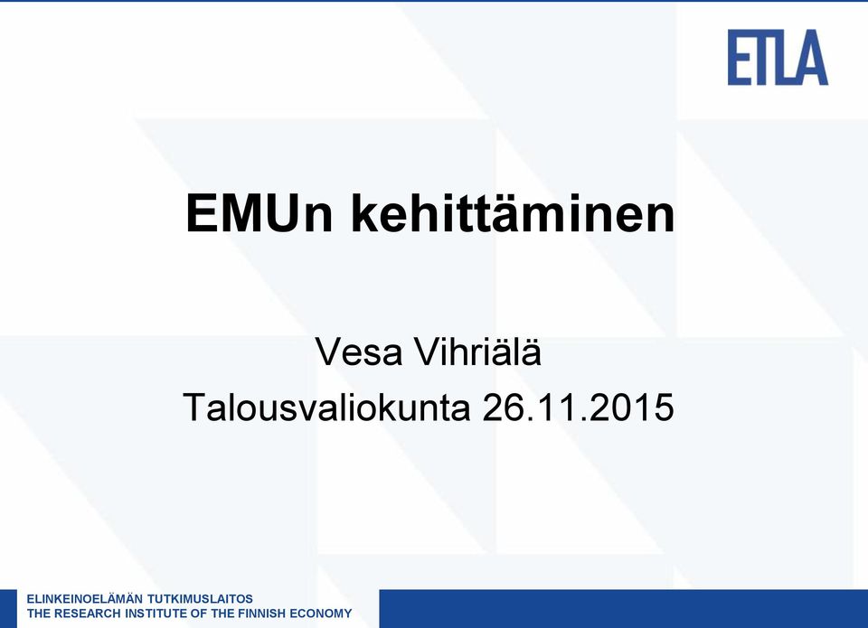 Talousvaliokunta 26.11.