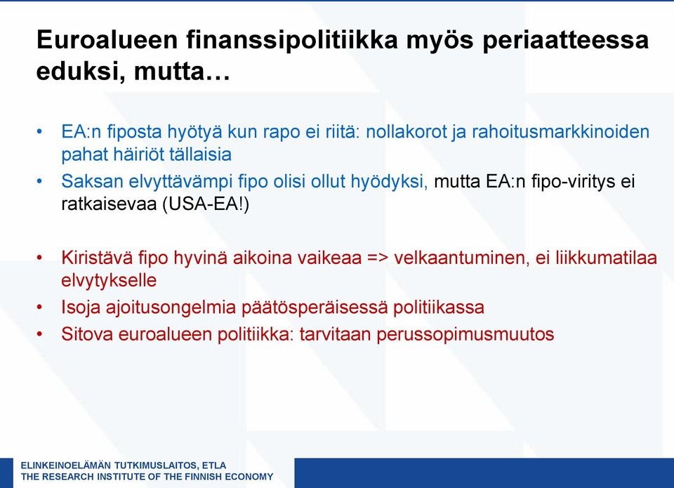 fipo-viritys ei ratkaisevaa (USA-EA!