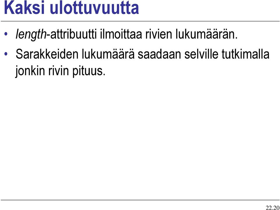 lukumäärän.