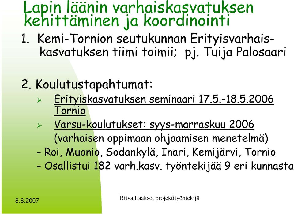 Koulutustapahtumat: Erityiskasvatuksen seminaari 17.5.