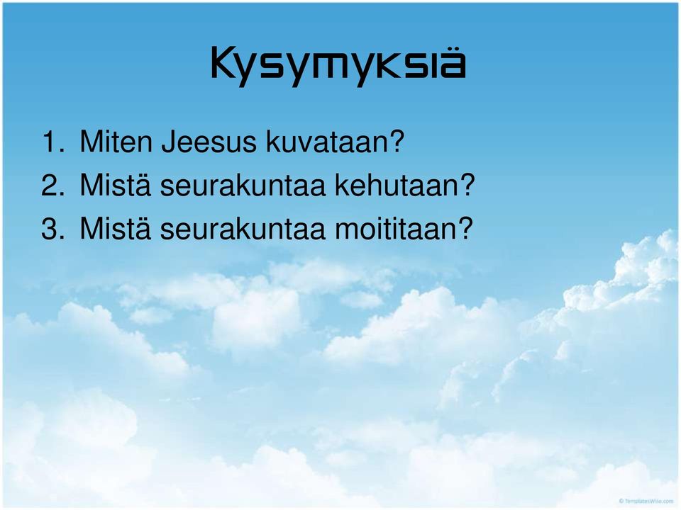 Mistä seurakuntaa