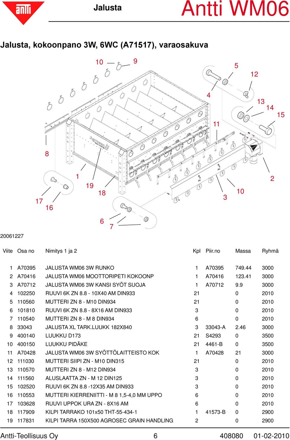 8-8X AM DIN9 0 00 00 MUTTERI ZN 8 - M 8 DIN9 0 00 8 0 JALUSTA XL TARK.LUUKK 8X80 0-A.