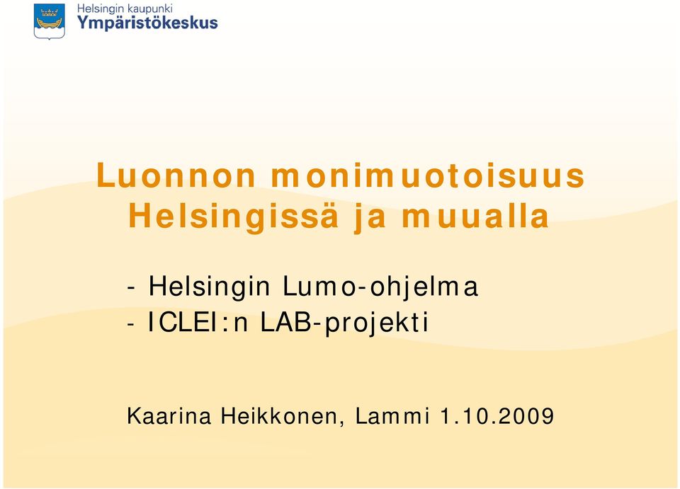 Helsingin Lumo-ohjelma -
