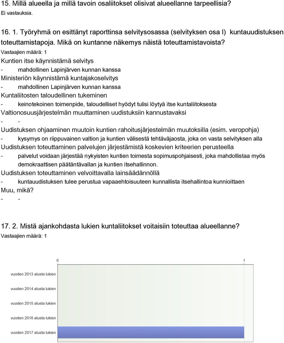 Kuntien itse käynnistämä selvitys mahdollinen Lapinjärven kunnan kanssa Ministeriön käynnistämä kuntajakoselvitys mahdollinen Lapinjärven kunnan kanssa Kuntaliitosten taloudellinen tukeminen