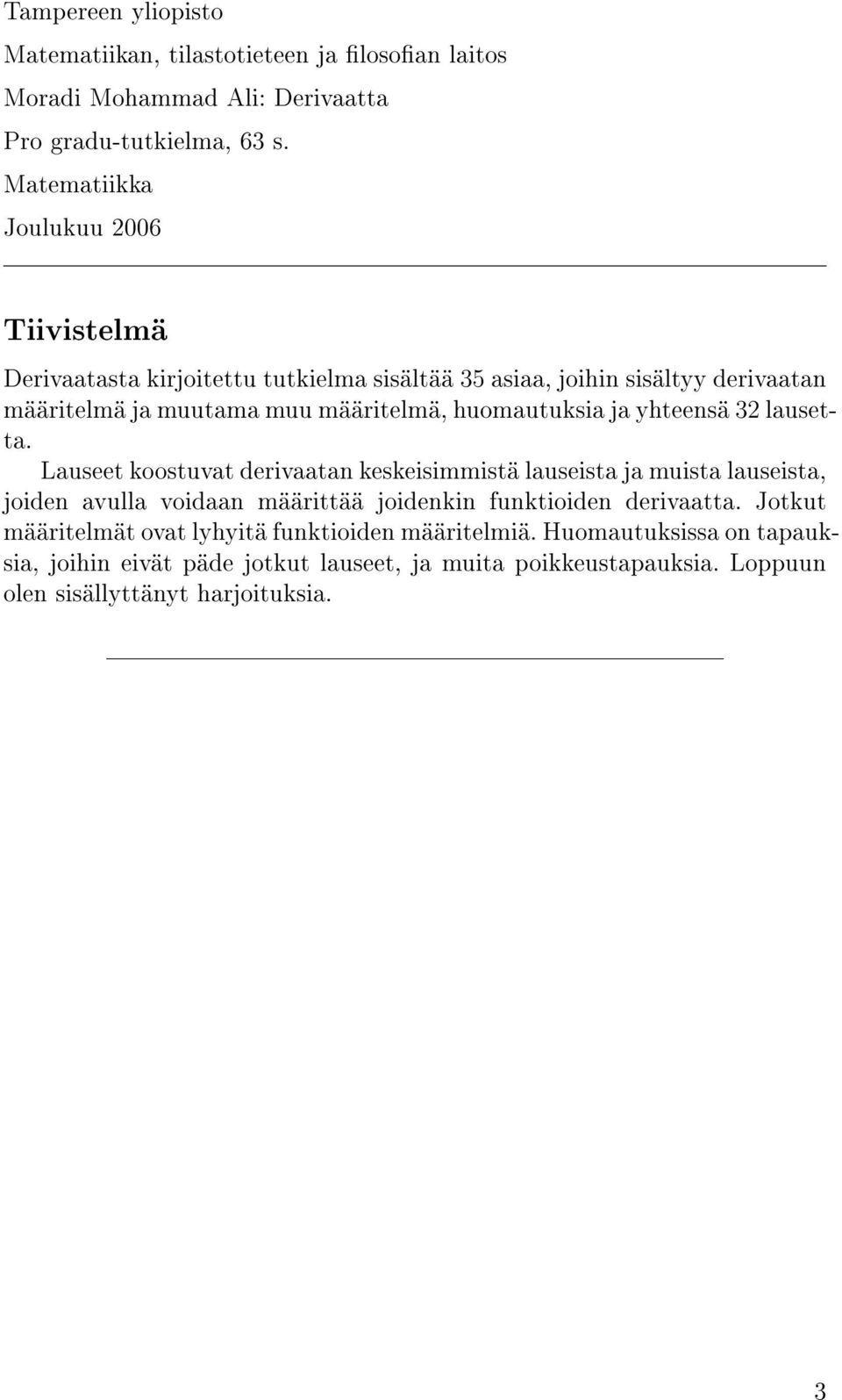 huomautuksia ja yhteensä 32 lausetta.