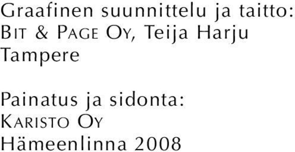 Harju Tampere Painatus ja