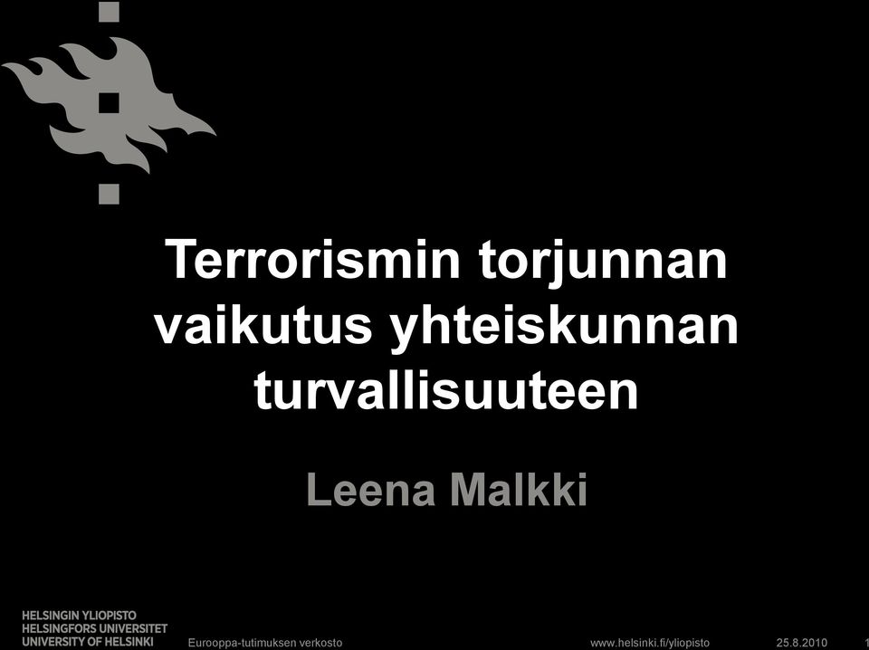 turvallisuuteen Leena Malkki