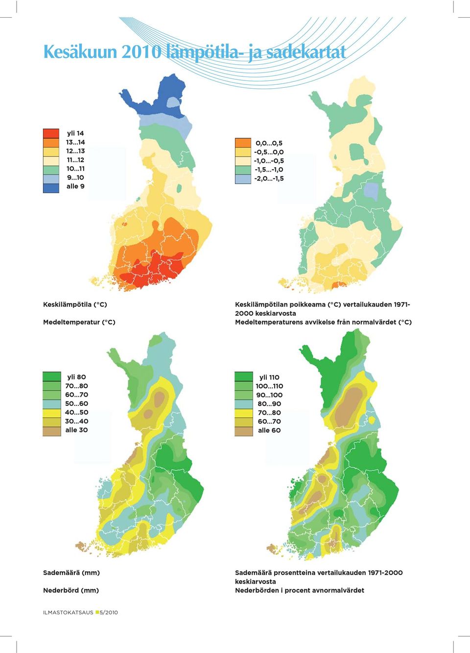 avvikelse från normalvärdet ( C) yli 80 70...80 60.