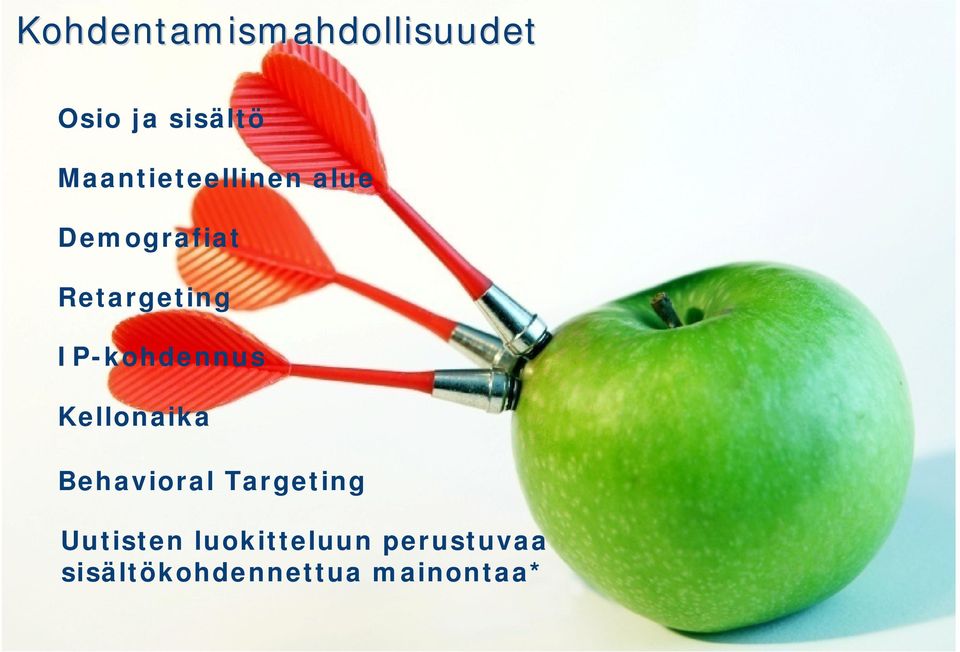 IP-kohdennus Kellonaika Behavioral Targeting