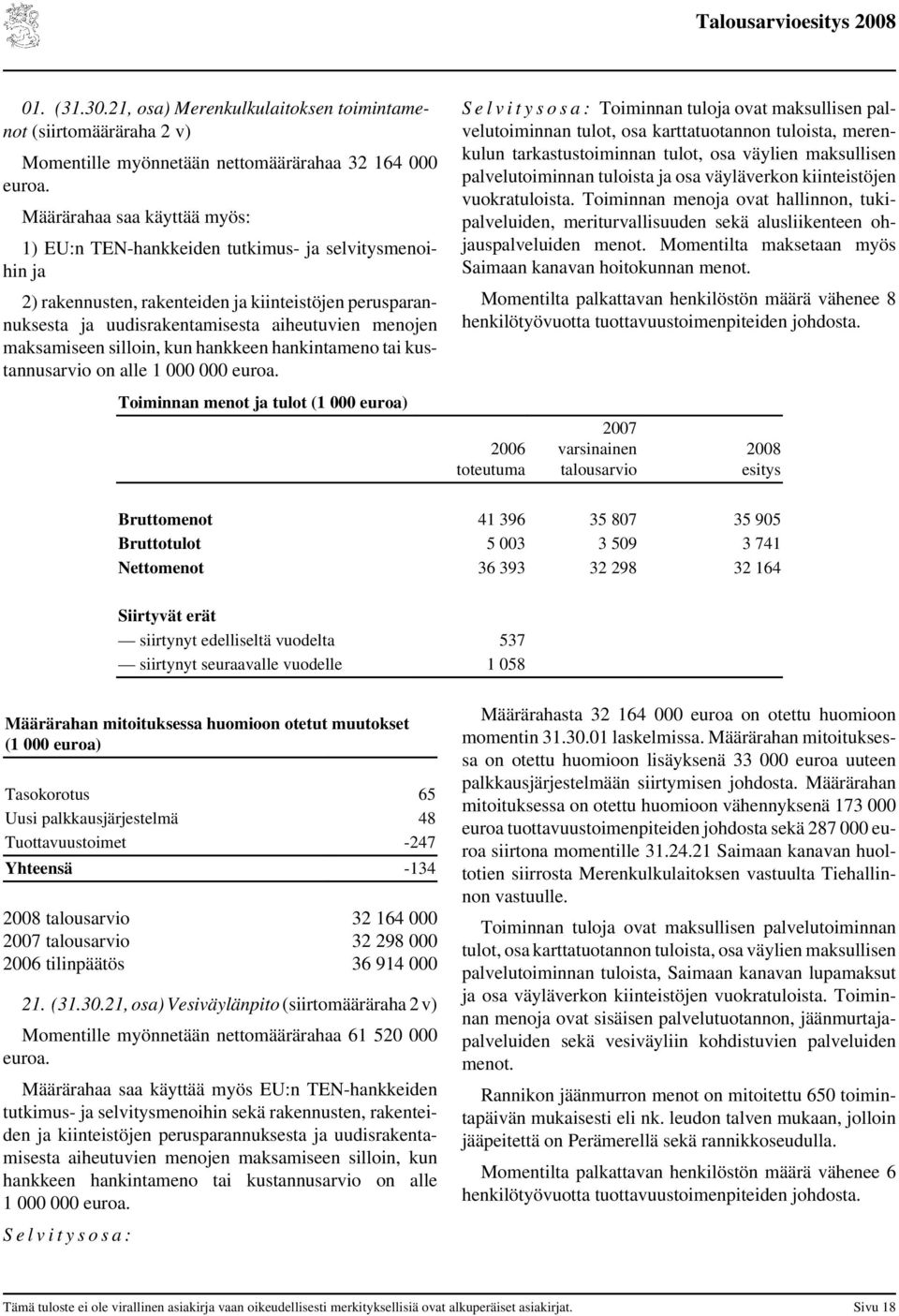 maksamiseen silloin, kun hankkeen hankintameno tai kustannusarvio on alle 1 000 000 euroa.