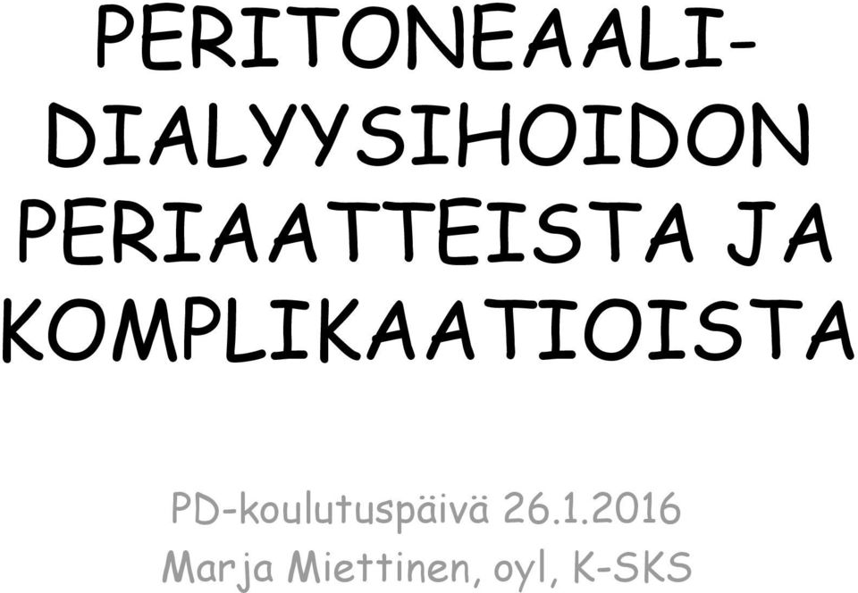 KOMPLIKAATIOISTA