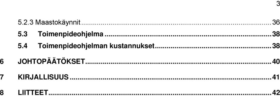 4 Toimenpideohjelman kustannukset.