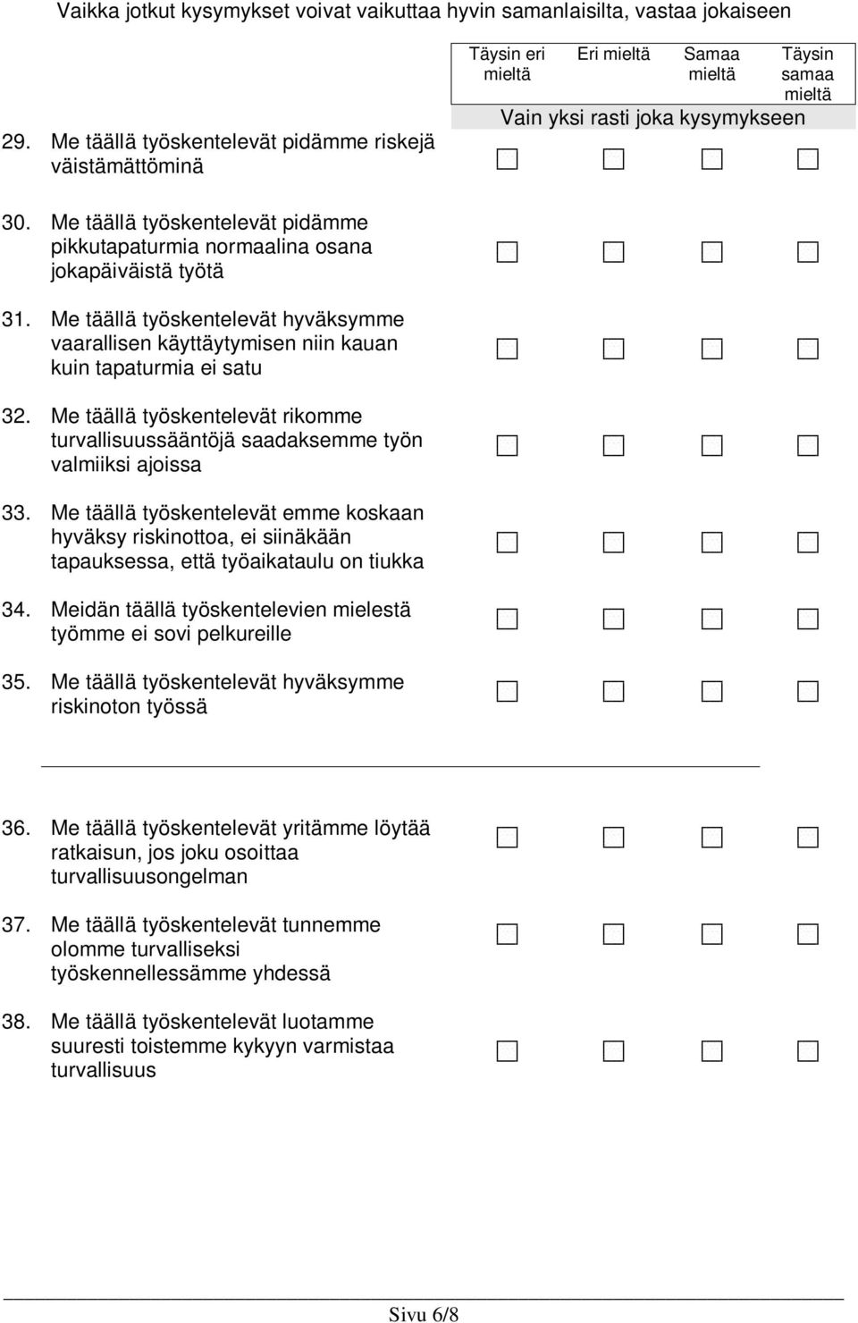 Me täällä työskentelevät rikomme turvallisuussääntöjä saadaksemme työn valmiiksi ajoissa 33.