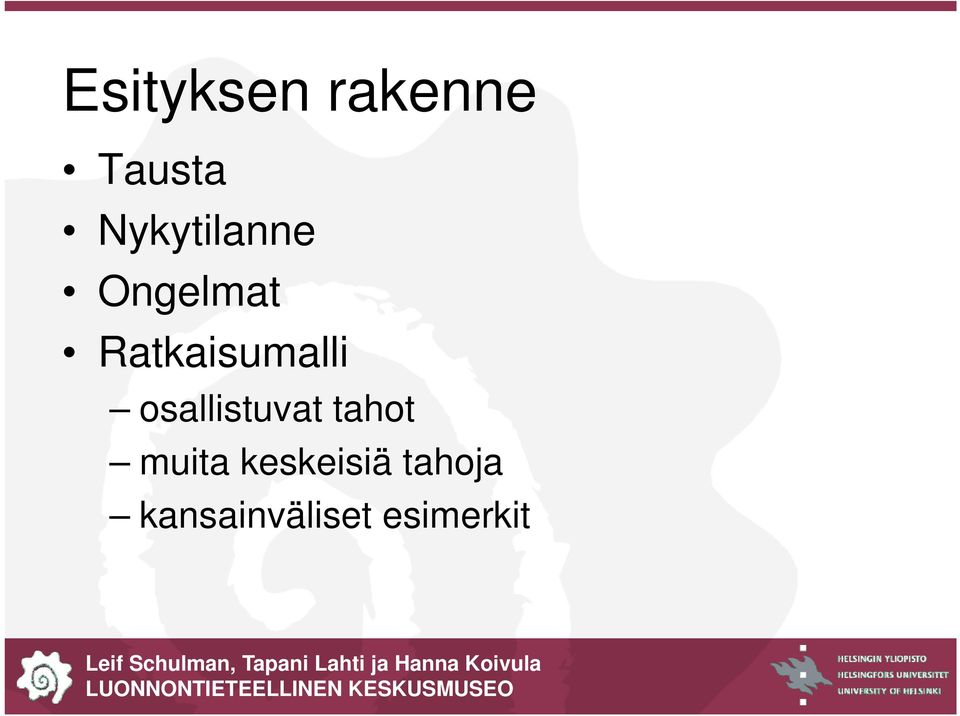 Ratkaisumalli osallistuvat